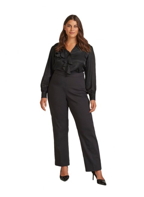 ZIZZI ELEGANCKIE CZARNE PROSTE SPODNIE 016H ZIZZI ELEGANCKIE CZARNE PROSTE SPODNIE 016H
