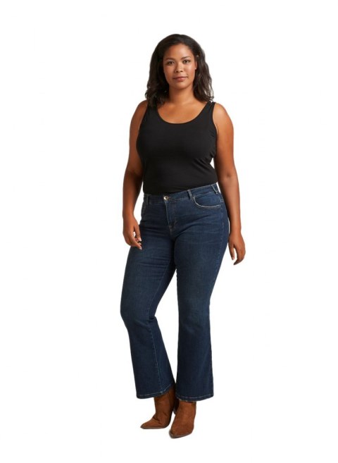 ZIZZI KLASYCZNE SPODNIE BOOTCUT GRANAT 941A ZIZZI KLASYCZNE SPODNIE BOOTCUT GRANAT 941A