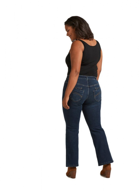 ZIZZI KLASYCZNE SPODNIE BOOTCUT GRANAT 941A ZIZZI KLASYCZNE SPODNIE BOOTCUT GRANAT 941A