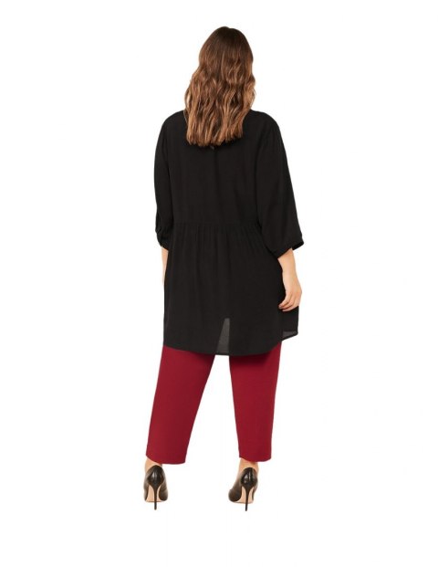 ZIZZI ELEGANCKA CZARNA TUNIKA KORONKA Z086 ZIZZI ELEGANCKA CZARNA TUNIKA KORONKA Z086