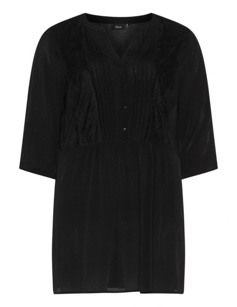 ZIZZI ELEGANCKA CZARNA TUNIKA KORONKA Z086 ZIZZI ELEGANCKA CZARNA TUNIKA KORONKA Z086