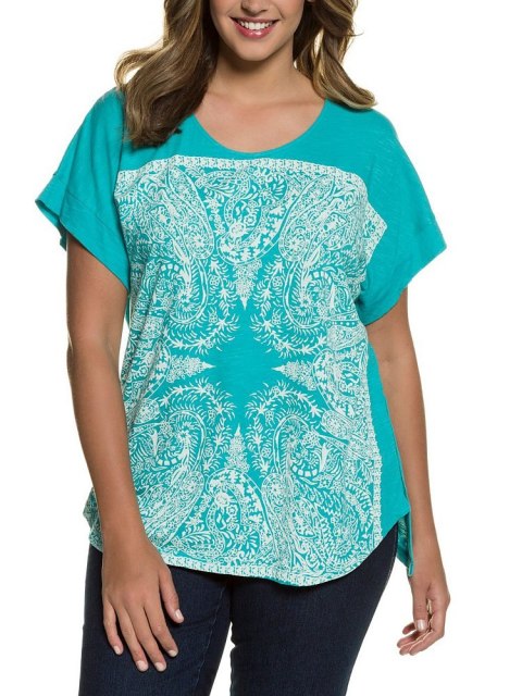ULLA POPKEN BLUZKA OVERSIZE NADRUK UP03 ULLA POPKEN BLUZKA OVERSIZE NADRUK UP03