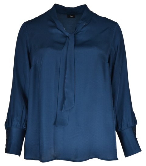 ZIZZI ELEGANCKA SATYNOWA BLUZKA MORSKA Z181 ZIZZI ELEGANCKA SATYNOWA BLUZKA MORSKA Z181