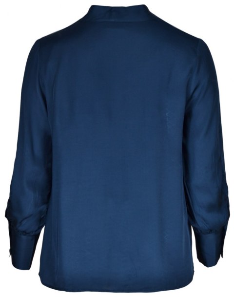 ZIZZI ELEGANCKA SATYNOWA BLUZKA MORSKA Z181 ZIZZI ELEGANCKA SATYNOWA BLUZKA MORSKA Z181