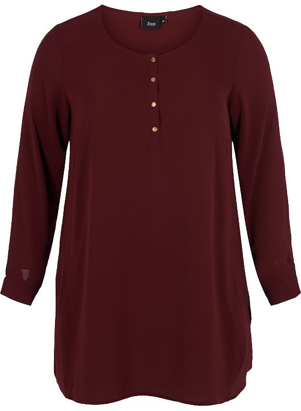 ZIZZI ELEGANCKA TUNIKA BORDOWA 308B ZIZZI ELEGANCKA TUNIKA BORDOWA 308B