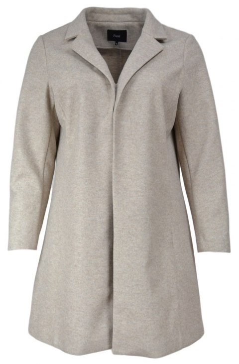 ZIZZI ELEGANCKI PRZEJŚCIOWY PŁASZCZ BEŻ Z153 ZIZZI ELEGANCKI PRZEJŚCIOWY PŁASZCZ BEŻ Z153