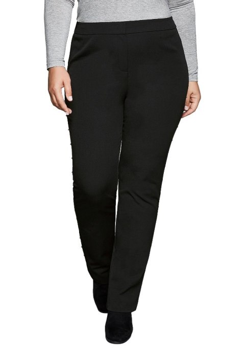 SHEEGO ELEGANCKIE CZARNE SPODNIE PROSTE SH95 SHEEGO ELEGANCKIE CZARNE SPODNIE PROSTE SH95