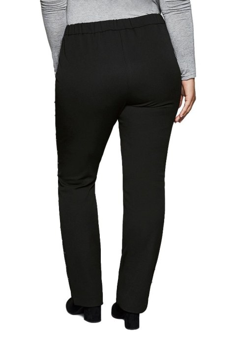 SHEEGO ELEGANCKIE CZARNE SPODNIE PROSTE SH95 SHEEGO ELEGANCKIE CZARNE SPODNIE PROSTE SH95