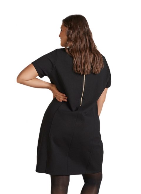 ZIZZI ELEGANCKA CZARNA SUKIENKA WSTAWKI 370A ZIZZI ELEGANCKA CZARNA SUKIENKA WSTAWKI 370A