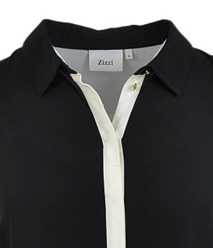ZIZZI KOSZULOWA SUKIENKA CZARNO BIAŁA Z213 ZIZZI KOSZULOWA SUKIENKA CZARNO BIAŁA Z213