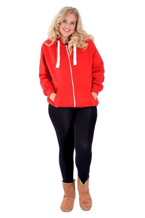 NOUVELLE MODNA BLUZA BASIC CZERWONY NO82 NOUVELLE MODNA BLUZA BASIC CZERWONY NO82