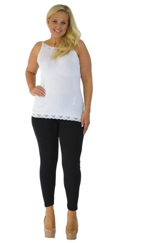 NOUVELLE WYGODNE DŁUGIE LEGGINSY CZARNE NO129 NOUVELLE WYGODNE DŁUGIE LEGGINSY CZARNE NO129