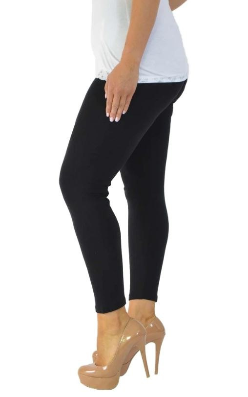 NOUVELLE WYGODNE DŁUGIE LEGGINSY CZARNE NO129 NOUVELLE WYGODNE DŁUGIE LEGGINSY CZARNE NO129