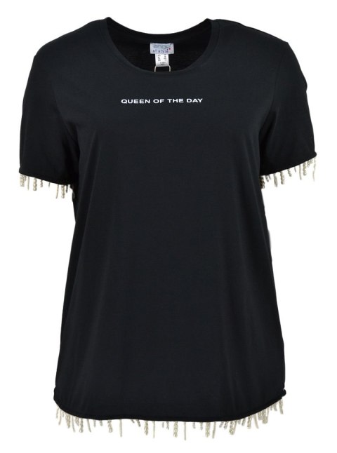 ANGEL OF STYLE CZARNY T-SHIRT NAPIS AS03 ANGEL OF STYLE CZARNY T-SHIRT NAPIS AS03
