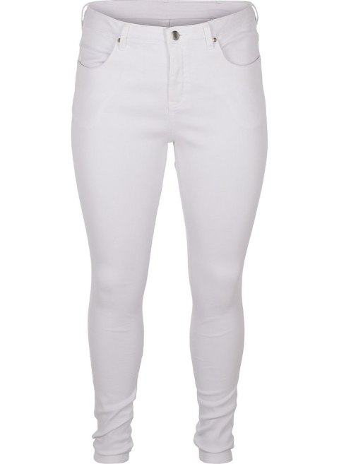 ZIZZI BIAŁE JEANSY RURKI STRETCH 305L ZIZZI BIAŁE JEANSY RURKI STRETCH 305L