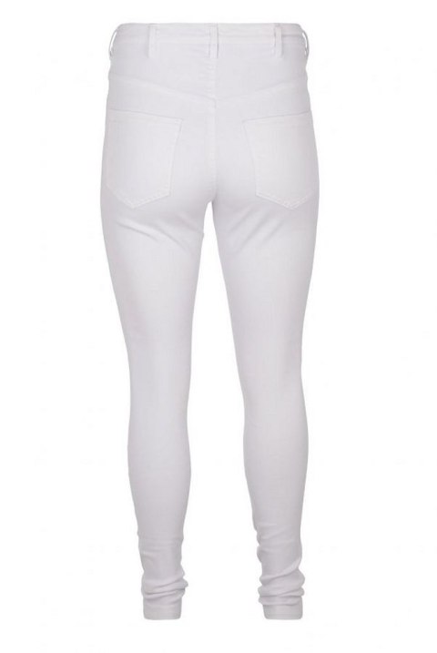 ZIZZI BIAŁE JEANSY RURKI STRETCH 305L ZIZZI BIAŁE JEANSY RURKI STRETCH 305L