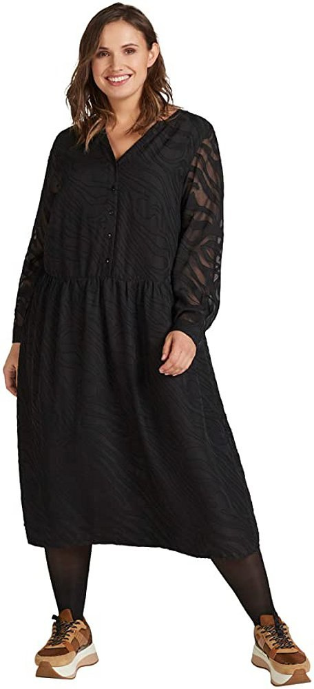 ZIZZI ELEGANCKA CZARNA SUKIENKA MIDI 135A ZIZZI ELEGANCKA CZARNA SUKIENKA MIDI 135A