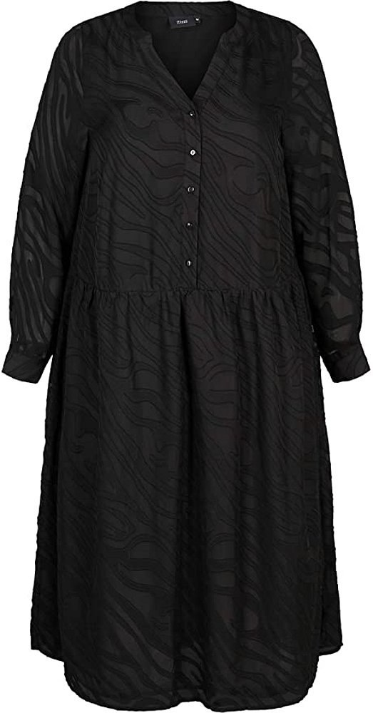 ZIZZI ELEGANCKA CZARNA SUKIENKA MIDI 135A ZIZZI ELEGANCKA CZARNA SUKIENKA MIDI 135A