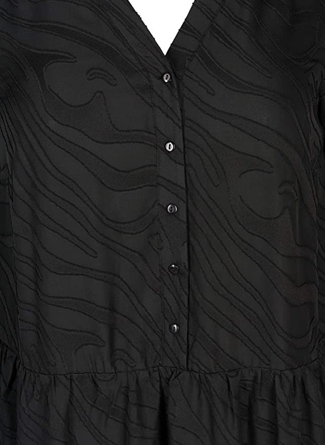 ZIZZI ELEGANCKA CZARNA SUKIENKA MIDI 135A ZIZZI ELEGANCKA CZARNA SUKIENKA MIDI 135A