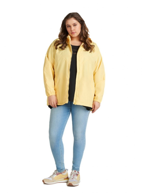 ZIZZI KRÓTKA CYTRYNOWA KURTKA KAPTUR 653A ZIZZI KRÓTKA CYTRYNOWA KURTKA KAPTUR 653A