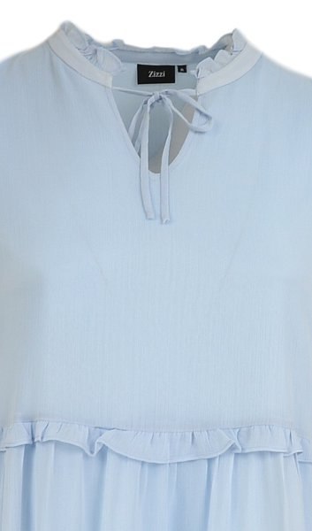 ZIZZI SZYFONOWA BŁĘKITNA SUKIENKA Z271 ZIZZI SZYFONOWA BŁĘKITNA SUKIENKA Z271
