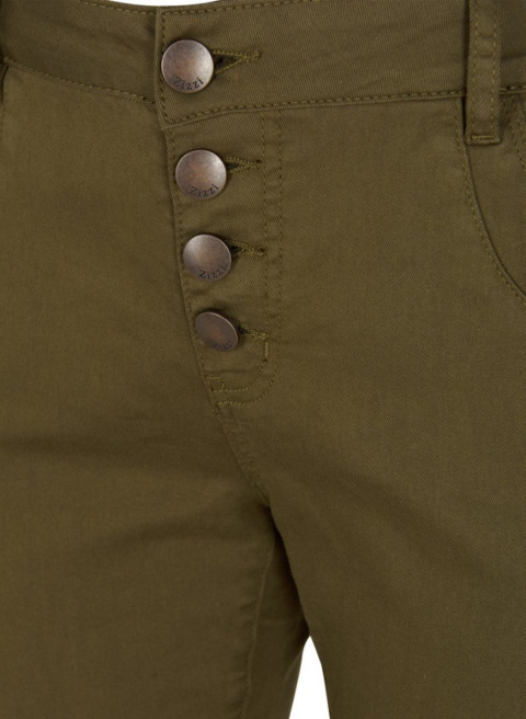 ZIZZI SPODNIE 3/4 WYSOKI STAN KHAKI 432A ZIZZI SPODNIE 3/4 WYSOKI STAN KHAKI 432A