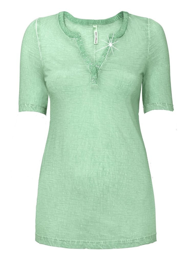 SHEEGO BAWEŁNIANA BLUZKA PISTACJA SH113 SHEEGO BAWEŁNIANA BLUZKA PISTACJA SH113