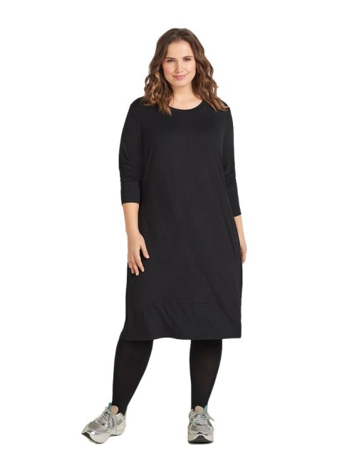 ZIZZI CZARNA SUKIENKA MIDI DZIANINA 432A ZIZZI CZARNA SUKIENKA MIDI DZIANINA 432A