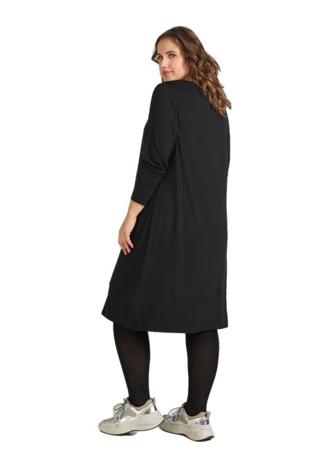 ZIZZI CZARNA SUKIENKA MIDI DZIANINA 432A ZIZZI CZARNA SUKIENKA MIDI DZIANINA 432A