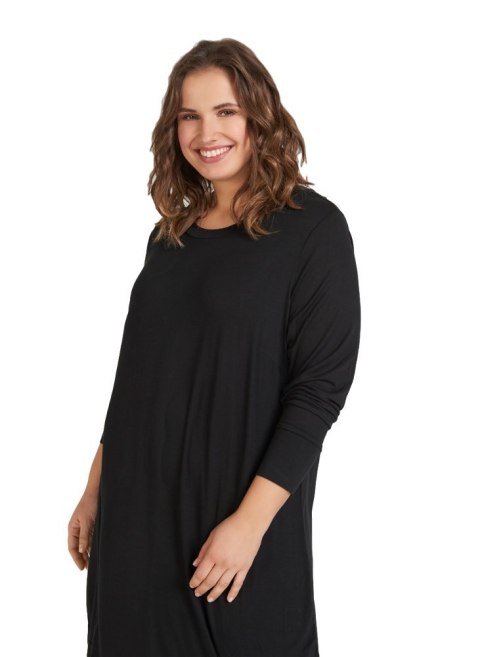 ZIZZI CZARNA SUKIENKA MIDI DZIANINA 432A ZIZZI CZARNA SUKIENKA MIDI DZIANINA 432A