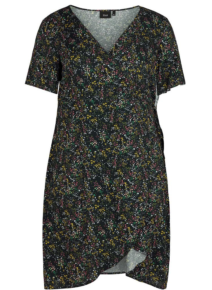 ZIZZI UROCZA SUKIENKA KOPERTOWA KWIATY 023M ZIZZI UROCZA SUKIENKA KOPERTOWA KWIATY 023M