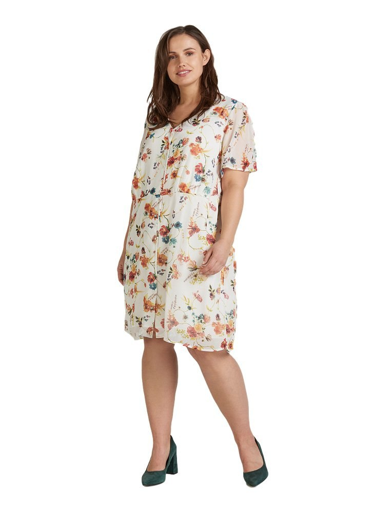 ZIZZI MODNA SUKIENKA W KWIATY 105A ZIZZI MODNA SUKIENKA W KWIATY 105A