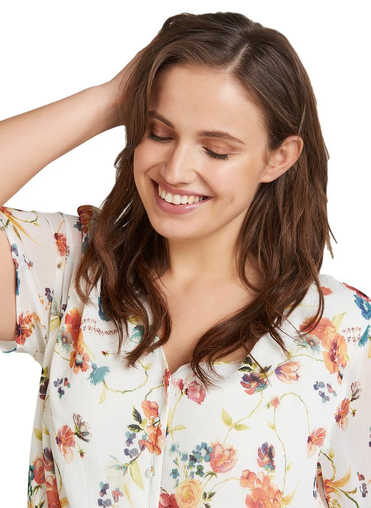 ZIZZI MODNA SUKIENKA W KWIATY 105A ZIZZI MODNA SUKIENKA W KWIATY 105A