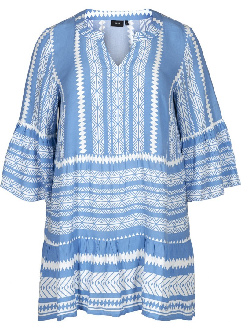 ZIZZI TRENDY BŁĘKITNA AZTECKA TUNIKA 681A ZIZZI TRENDY BŁĘKITNA AZTECKA TUNIKA 681A