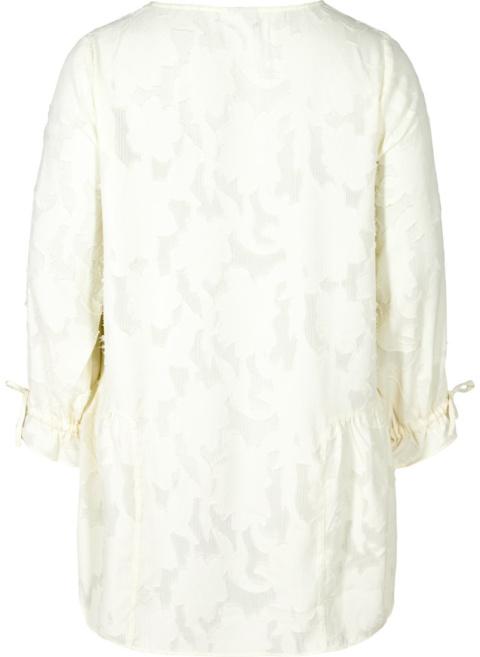 ZIZZI KREMOWA ELEGANCKA TUNIKA WZORY 802A ZIZZI KREMOWA ELEGANCKA TUNIKA WZORY 802A