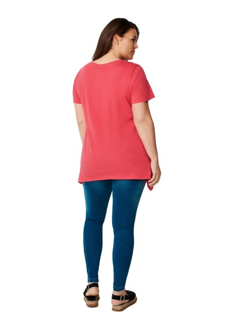 ZIZZI MODNY RÓŻOWY T-SHIRT NAPIS 539B ZIZZI MODNY RÓŻOWY T-SHIRT NAPIS 539B