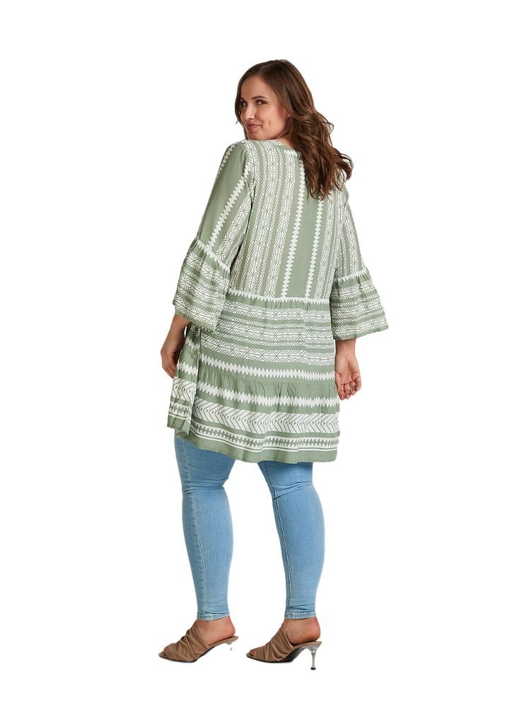 ZIZZI TRENDY ZIELONA AZTECKA TUNIKA 681A ZIZZI TRENDY ZIELONA AZTECKA TUNIKA 681A