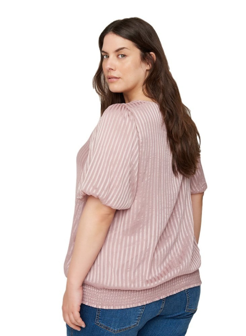 ZIZZI ELEGANCKA BLUZKA RÓŻOWA PASKI 624B