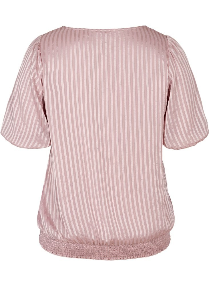 ZIZZI ELEGANCKA BLUZKA RÓŻOWA PASKI 624B ZIZZI ELEGANCKA BLUZKA RÓŻOWA PASKI 624B