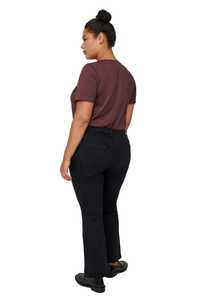 ZIZZI CZARNE SPODNIE TYPU 'BOOTCUT' 394A ZIZZI CZARNE SPODNIE TYPU 'BOOTCUT' 394A