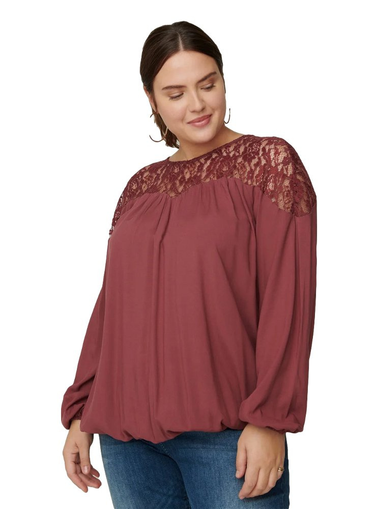 ZIZZI ELEGANCKA BLUZKA BOMBKA KORONKA 342A ZIZZI ELEGANCKA BLUZKA BOMBKA KORONKA 342A