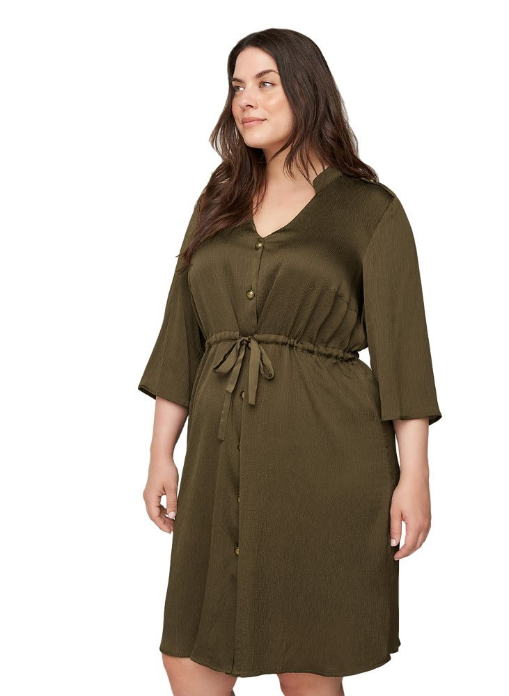 ZIZZI OLIWKOWA ELEGANCKA SUKIENKA 335B ZIZZI OLIWKOWA ELEGANCKA SUKIENKA 335B