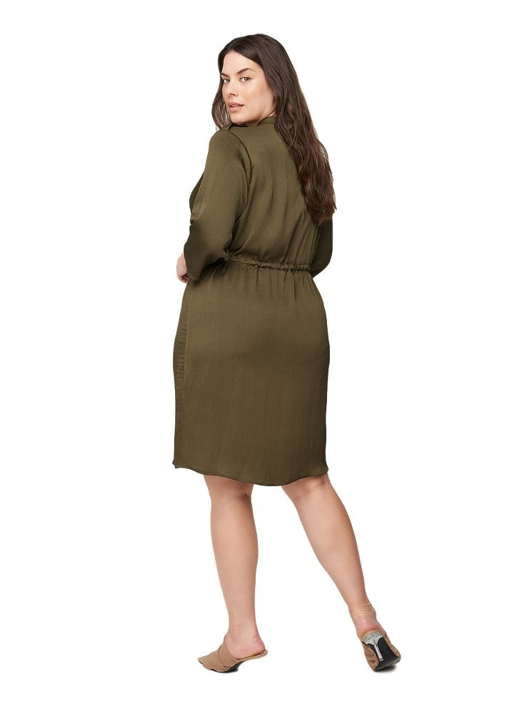 ZIZZI OLIWKOWA ELEGANCKA SUKIENKA 335B ZIZZI OLIWKOWA ELEGANCKA SUKIENKA 335B