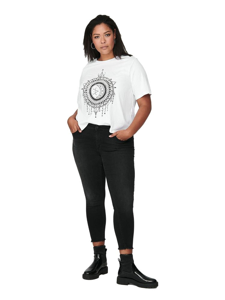 CARMAKOMA CZARNE JEANSY 7/8 RURKI 4949 CARMAKOMA CZARNE JEANSY 7/8 RURKI 4949