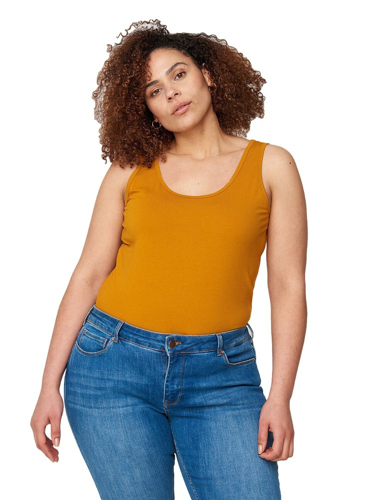 ZIZZI KLASYCZNY TOP ŻÓŁTY BASIC 010B ZIZZI KLASYCZNY TOP ŻÓŁTY BASIC 010B
