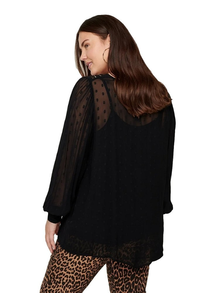 ZIZZI ZAY ELEGANCKA BLUZKA KROPKI 959A ZIZZI ZAY ELEGANCKA BLUZKA KROPKI 959A