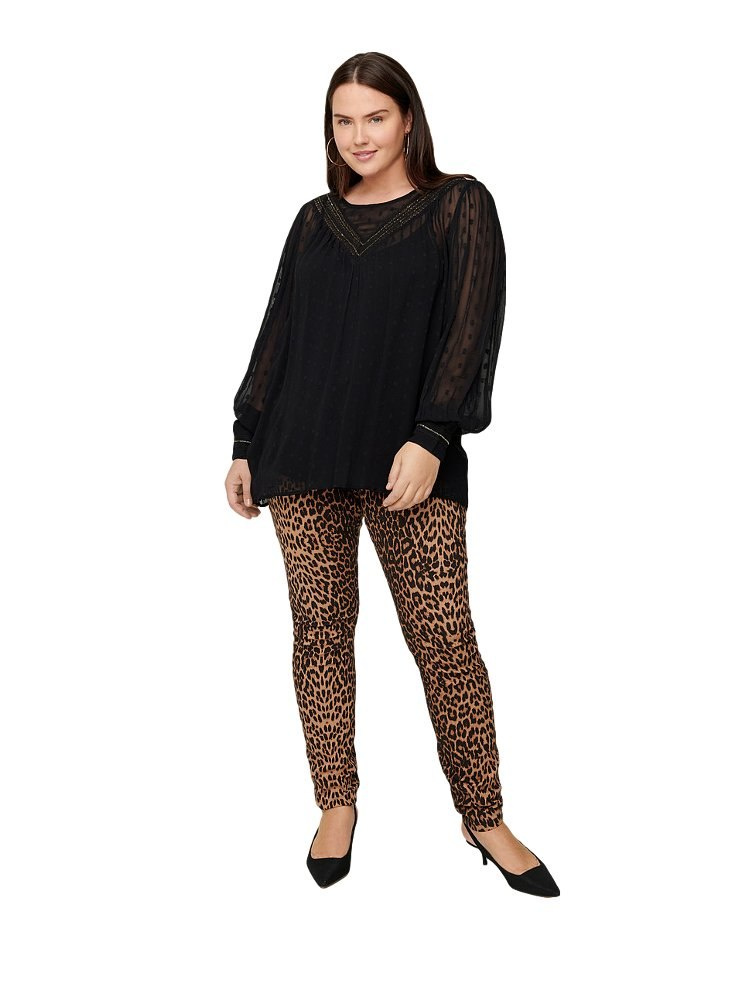 ZIZZI ZAY ELEGANCKA BLUZKA KROPKI 959A ZIZZI ZAY ELEGANCKA BLUZKA KROPKI 959A