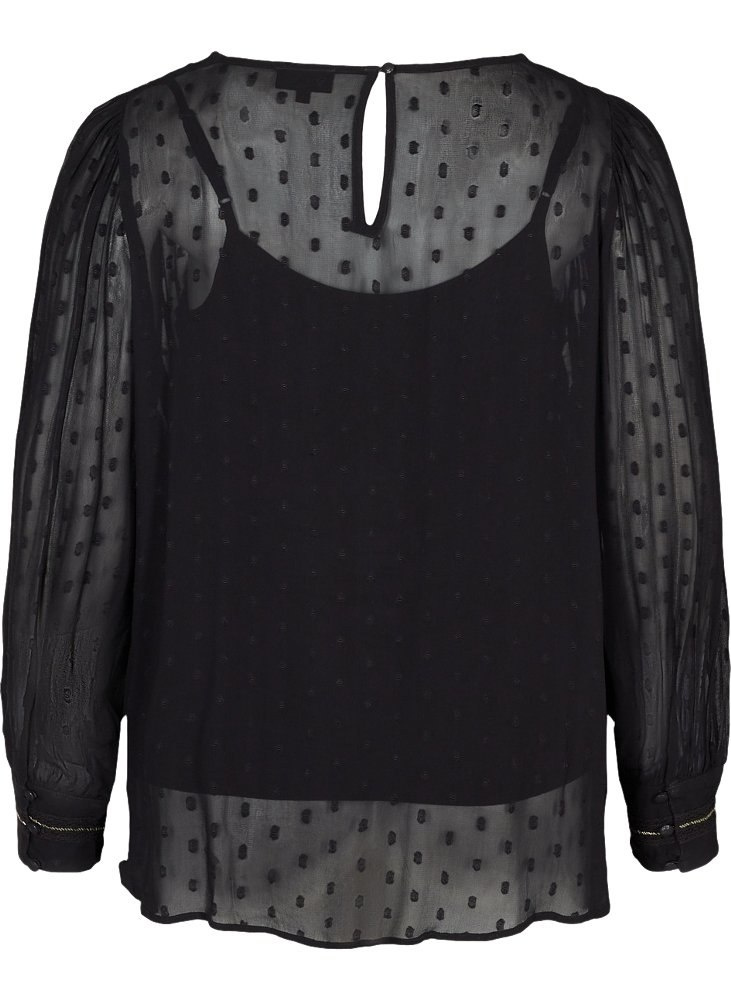 ZIZZI ZAY ELEGANCKA BLUZKA KROPKI 959A ZIZZI ZAY ELEGANCKA BLUZKA KROPKI 959A