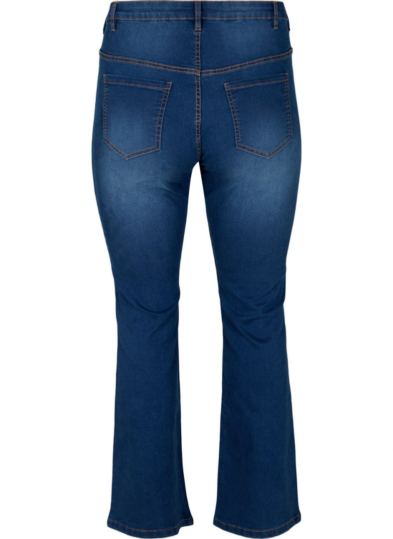 ZIZZI KLASYCZNE JEANSY BLUE SZEROKIE 597A ZIZZI KLASYCZNE JEANSY BLUE SZEROKIE 597A