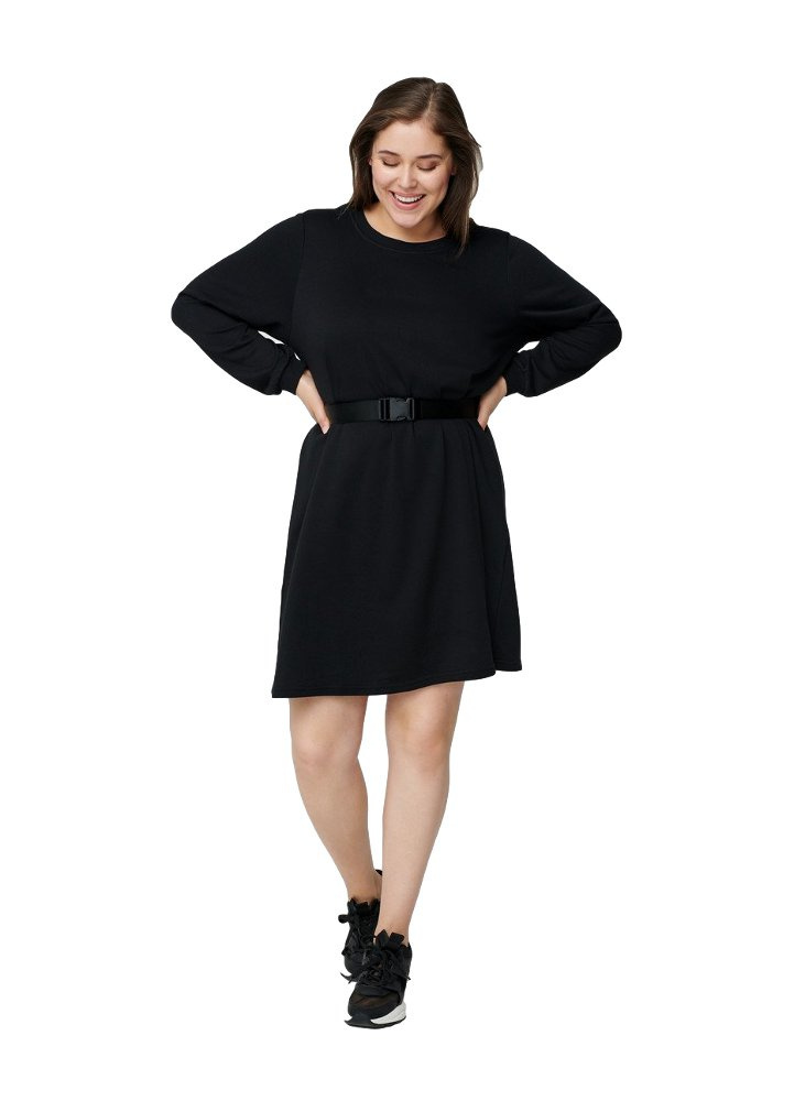 ZIZZI CZARNA SUKIENKA DRESOWA 966A ZIZZI CZARNA SUKIENKA DRESOWA 966A